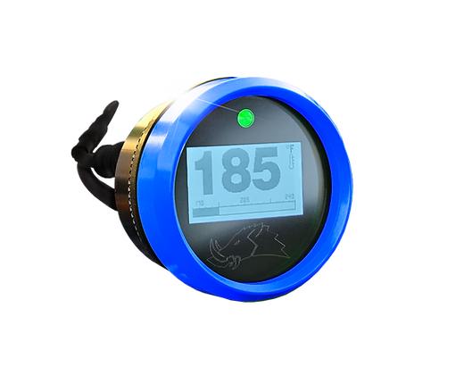 3.2 BLACKOUT Dimmable Engine Temperature Gauge-Belt Temp Gauge-Razorback-15ft (4 Seater)-Frosted Blue-Do Not Need-Black Market UTV