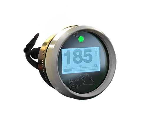 3.2 BLACKOUT Dimmable Engine Temperature Gauge-Belt Temp Gauge-Razorback-15ft (4 Seater)-Obsidian Black-Do Not Need-Black Market UTV