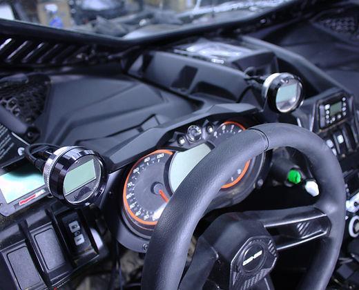 16-'19 Can-Am X3 Bent Cluster Mount-Gauge Mount-Razorback-Right - 1-Black Market UTV