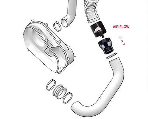 Belt Cooling Fan Adapters/Hoses-Cooling Fan-Razorback-16&#39;-23&#39; Maverick X3 ($50)-Black Market UTV