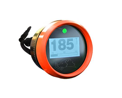 3.2 BLACKOUT Dimmable Infrared Belt Temp Gauge-Belt Temp Gauge-Razorback-15ft (4 Seater)-Vermillion Orange-No Not Needed-Black Market UTV