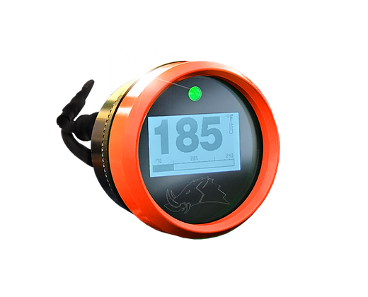 3.2 BLACKOUT Dimmable Infrared Belt Temp Gauge-Belt Temp Gauge-Razorback-15ft (4 Seater)-Vermillion Orange-No Not Needed-Black Market UTV