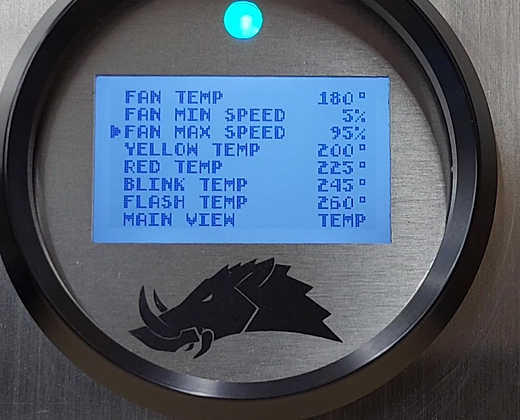 3.2 Dimmable Infrared Belt Temp Gauge-Belt Temp Gauge-Razorback-Snowmobile (5ft)-Silver-Do Not Need-Black Market UTV