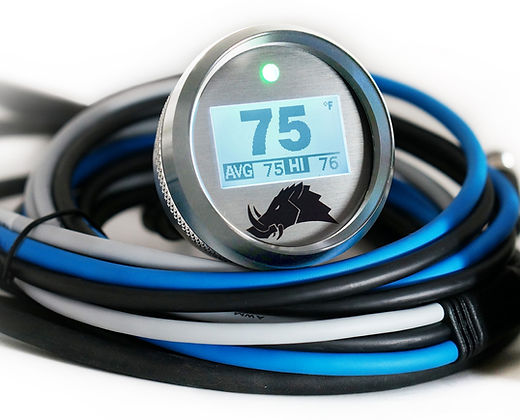 3.2 Dimmable Infrared Belt Temp Gauge-Belt Temp Gauge-Razorback-Snowmobile (5ft)-Silver-Do Not Need-Black Market UTV