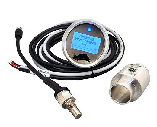 3.2 Universal Water Temp Gauge-Gauge-Razorback-Silver-15ft (4 Seater)-Black Market UTV