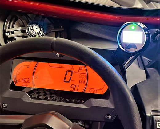 &#39;21-&#39;25 Can-Am X3 Bent Cluster Mount (X Series)-Gauge Mount-Razorback-Right Single-Black Market UTV