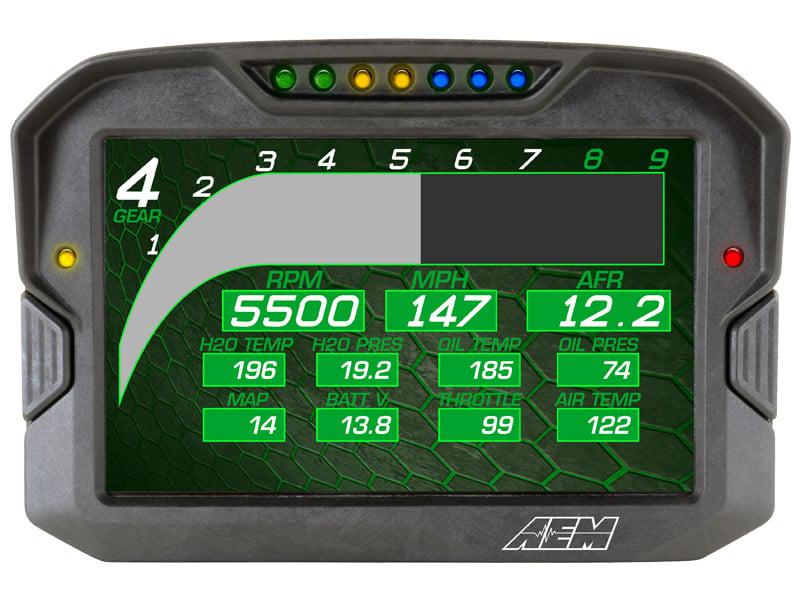 AEM CD-7 CARBON NON-LOGGING/ NON-GPS DISPLAY-Dash Display-AEM-Black Market UTV