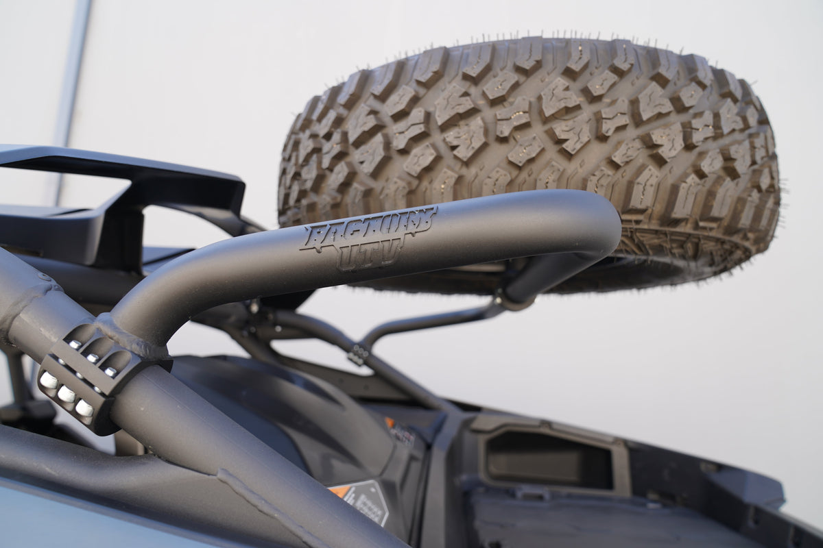 Can-Am Maverick R Mid-Height Dual Clamp Spare Tire Mount-Spare Tire Mounts-Factory UTV-Black Market UTV
