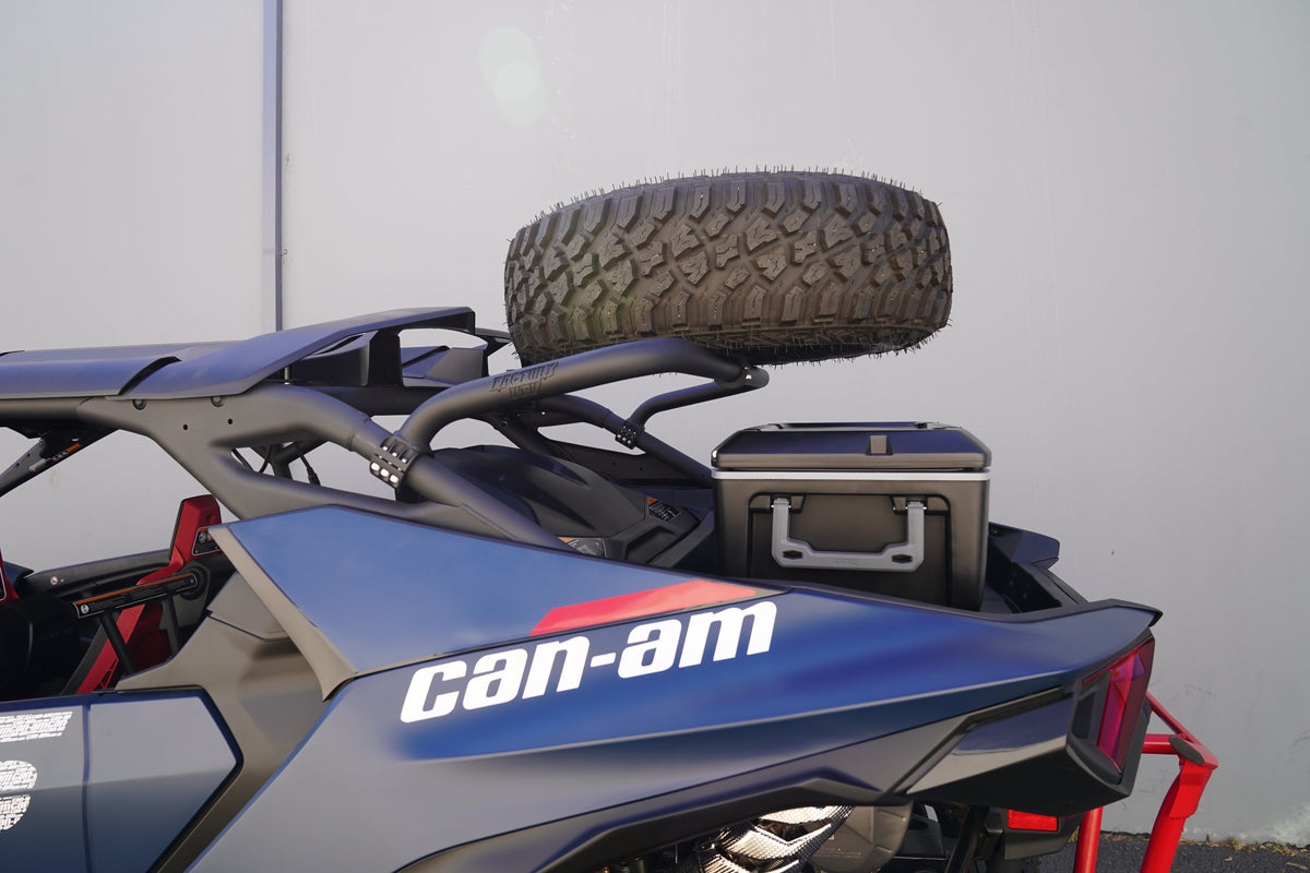 Can-Am Maverick R Mid-Height Dual Clamp Spare Tire Mount-Spare Tire Mounts-Factory UTV-Black Market UTV