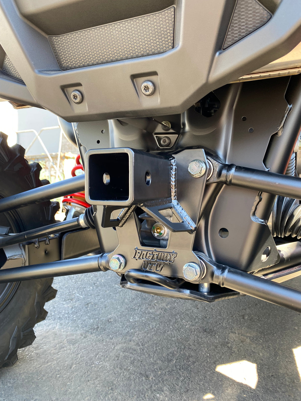 Polaris RZR XP 1000 Rear Hitch Receiver-Hitch Receiver-Factory UTV-Black Market UTV