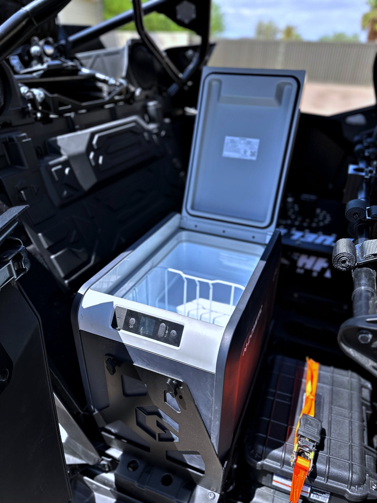 POLARIS TURBO R & PRO R - DOMETIC COOLER MOUNT-Geiser Performance-2022-2024-Black Market UTV