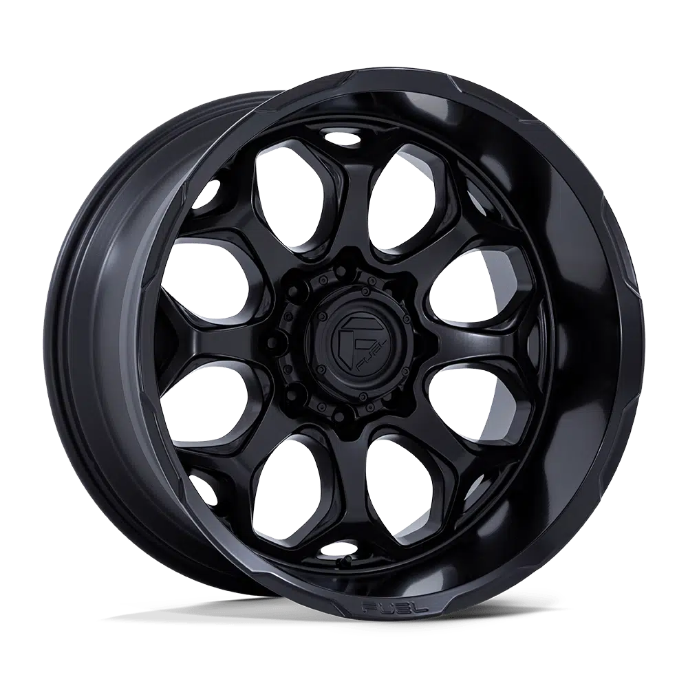 FUEL WHEELS SCEPTER-Wheels-Fuel Wheels-BLACKOUT-20&quot; diameter - 20X9 1mm offset - 5X127 bolt pattern-Black Market UTV