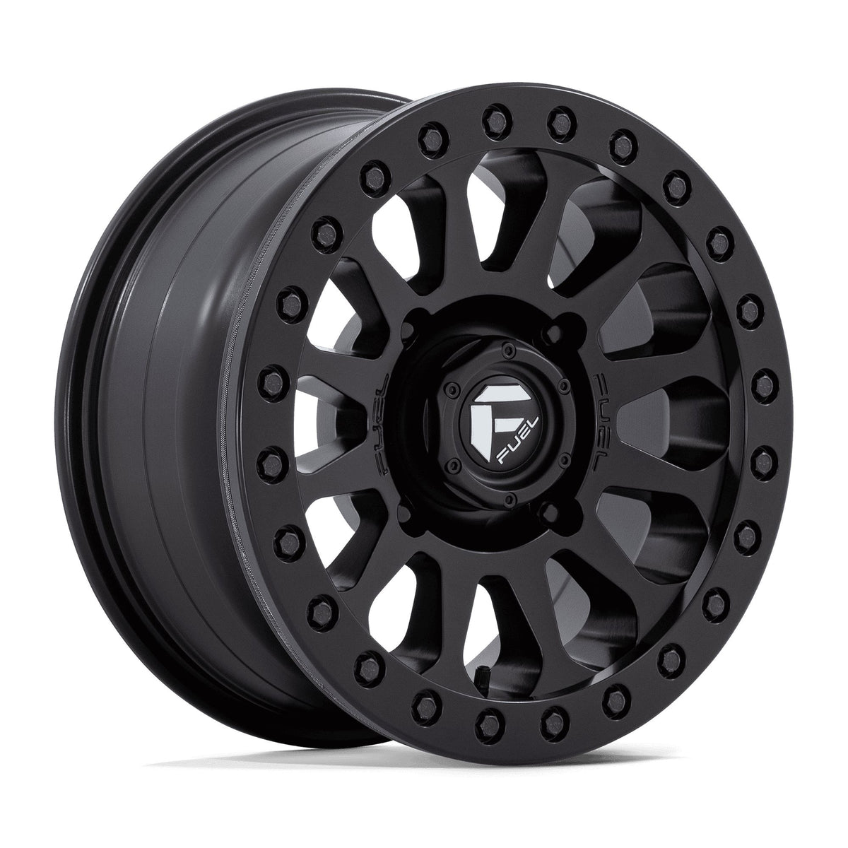 FUEL WHEELS VECTOR BEADLOCK-Wheels-Fuel Wheels-MATTE BLACK-14&quot; diameter - 14X7 13mm offset - 4X156 bolt pattern-Black Market UTV