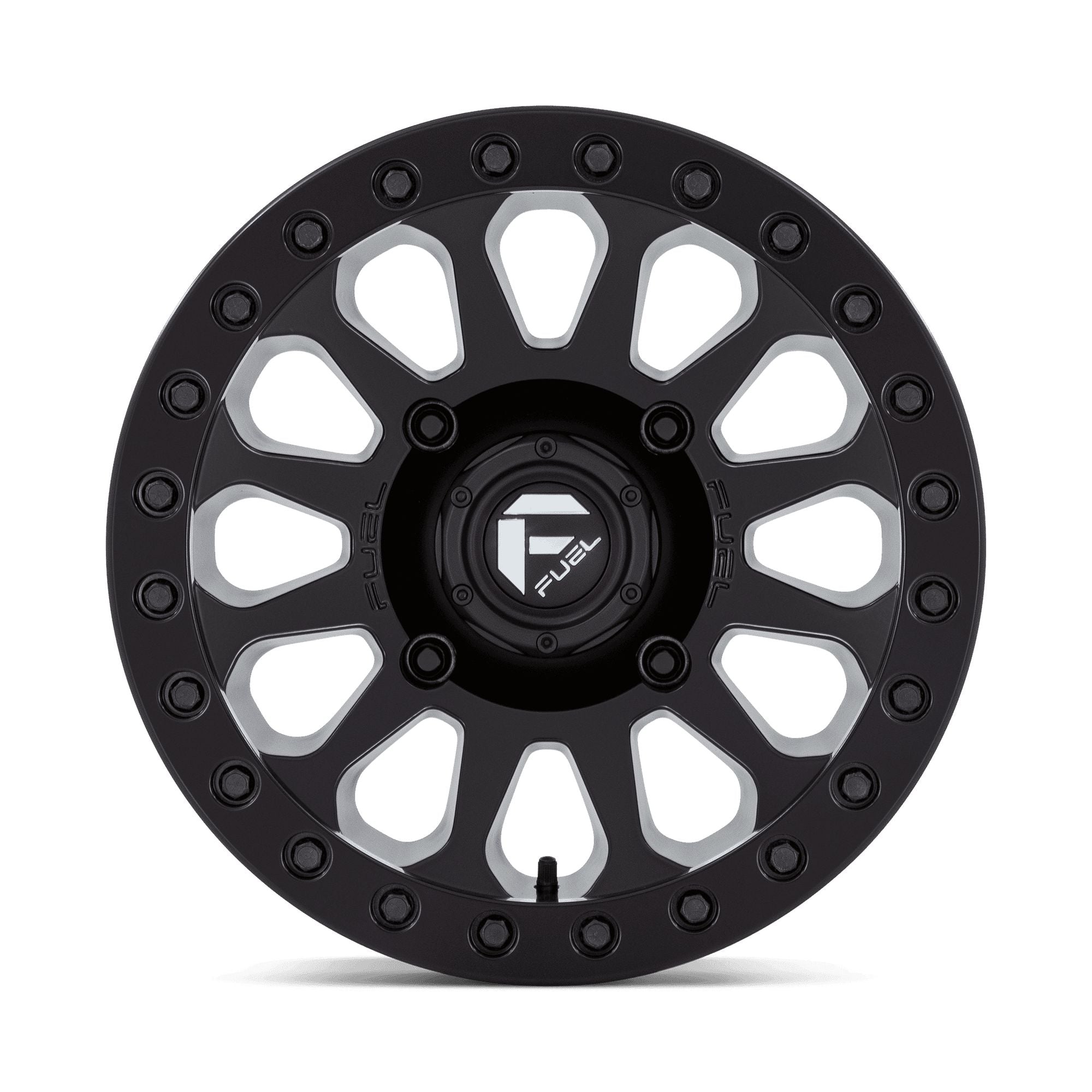 FUEL WHEELS VECTOR BEADLOCK-Wheels-Fuel Wheels-MATTE BLACK-14" diameter - 14X7 13mm offset - 4X156 bolt pattern-Black Market UTV