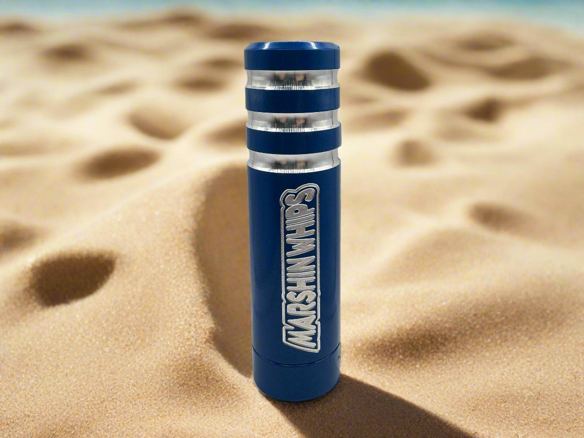 Game Changer LED Whip - Vibrant Blue Single-Marshin Whips-2 FT-RED-Black Market UTV