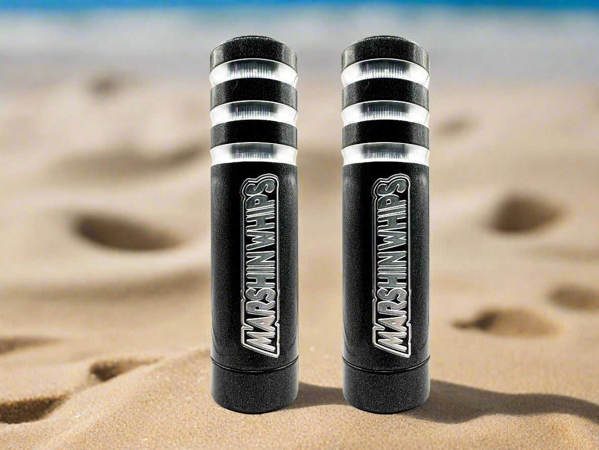 Game Changer LED Whip Set - Crystal Grey-Whip-Marshin Whips-2 FT-RED-Black Market UTV