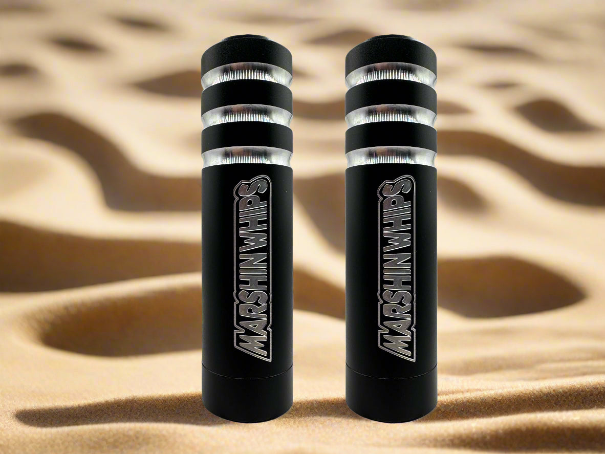 Game Changer LED Whip Set - Red, White & Blue Edition-Marshin Whips-2 FT-PURP-Black Market UTV