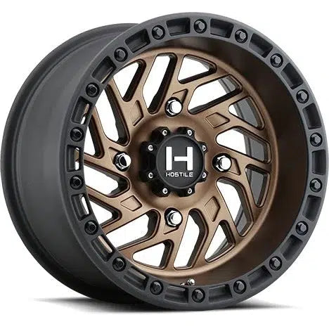 H116 JIGSAW UTV WHEEL (MATTE BRONZE)-Wheels-Hostile-15x8 (0mm)-4x137-Black Market UTV