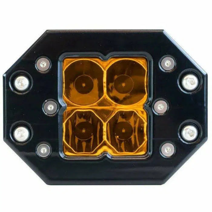 Quattro Flush Mount LED Pod Light - UNIVERSAL-Lighting Mounts-Heretic Studio-Combo-Wiring Harness: 30&quot; and Below for Single Light Bar (up to 180W) + $49.99-Black Market UTV