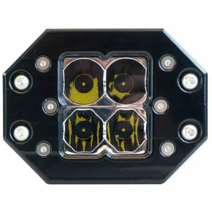 Quattro Flush Mount LED Pod Light - UNIVERSAL-Lighting Mounts-Heretic Studio-Combo-Wiring Harness: 30" and Below for Single Light Bar (up to 180W) + $49.99-Black Market UTV
