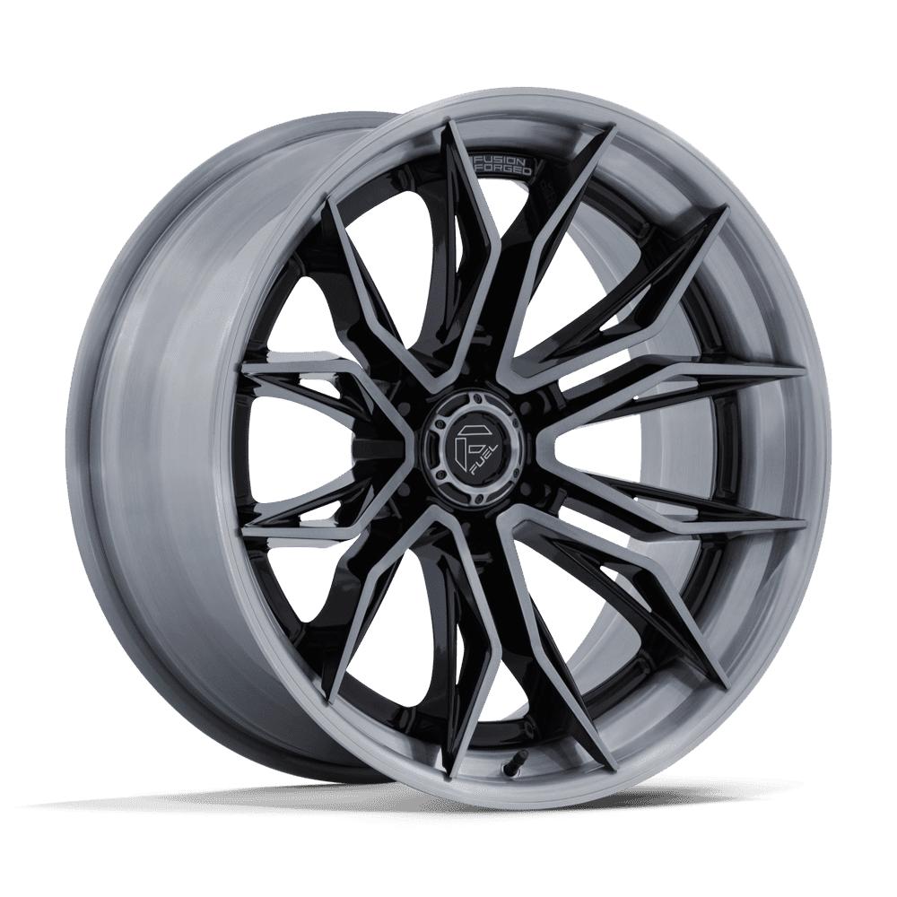 The Fuel FC404 Mutiny-Wheels-Fuel Wheels-MATTE BLACK W/ GLOSS BLACK LIP-20" diameter - 20X10 -18mm offset - 6X135 bolt pattern-Black Market UTV