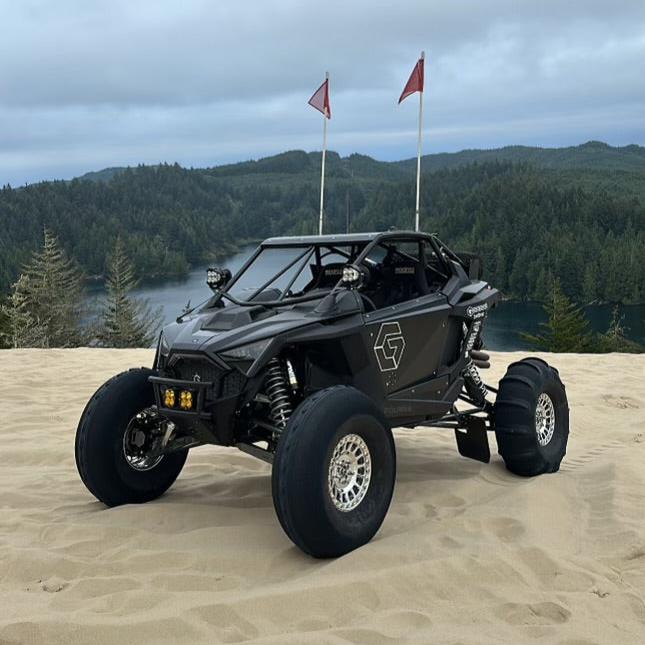 POLARIS PRO R 2 SEAT FRAMELESS DOORS-Geiser Performance-Black-Black Market UTV