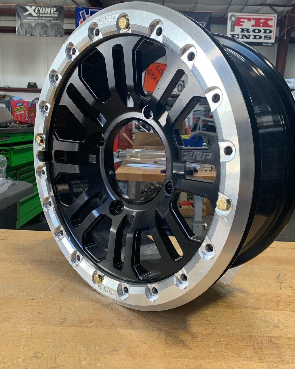 APEX Forged Beadlock Wheel 15&quot;x5.5&quot; Can Am 4x137 Bolt Pattern-Wheels-ZRP-4x137 (CAN-AM)-Black-Aluminum-Black Market UTV