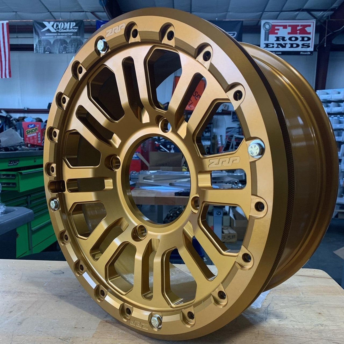 APEX Forged Beadlock Wheel 15&quot;x5.5&quot; Can Am 4x137 Bolt Pattern-Wheels-ZRP-4x137 (CAN-AM)-Gold-Gold-Black Market UTV