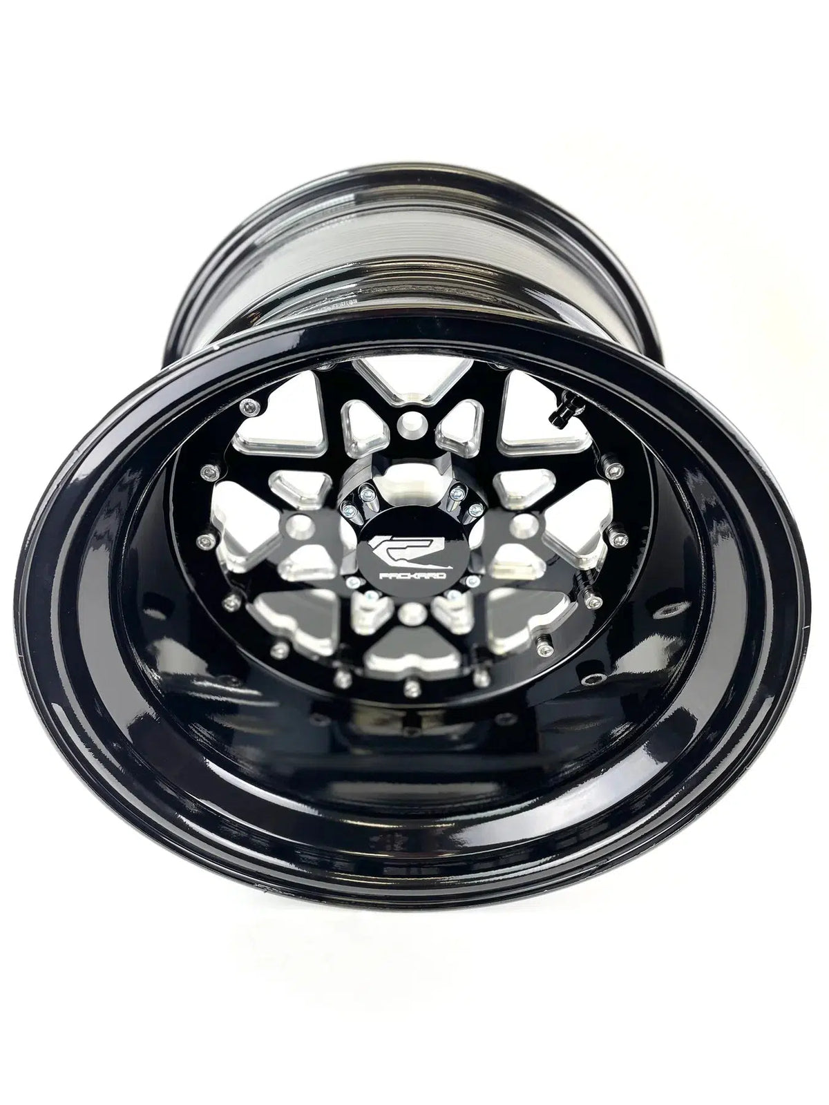 V2 SUPER STAR - GLOSS BLACK BY ULTRA-LIGHT-Wheels-Packard Performance-15x7 | 4x136-Black Market UTV