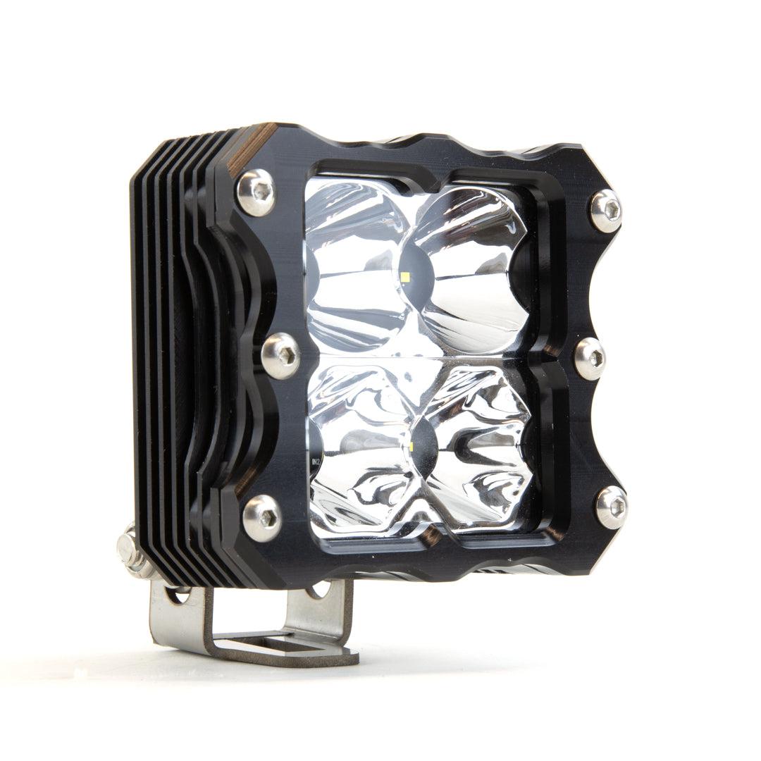 QUATTRO LED POD LIGHT-Lighting Pods-Heretic Studio-Combo-Wiring Harness: 30&quot; and Below for Single Light Bar (up to 180W) + $49.99-Black Market UTV