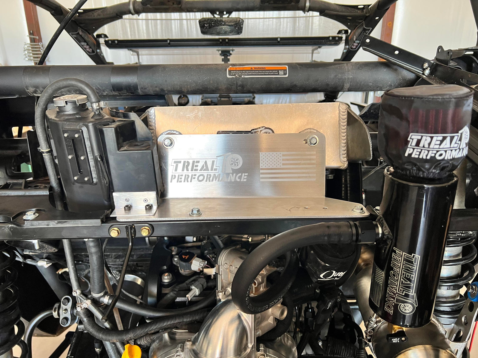 Treal Performance | 2017-2025 Can-Am X3 Bed Delete Intercooler Mount Brackets-Intercoolers-Treal Performance B2B-Raw aluminum-Black Market UTV
