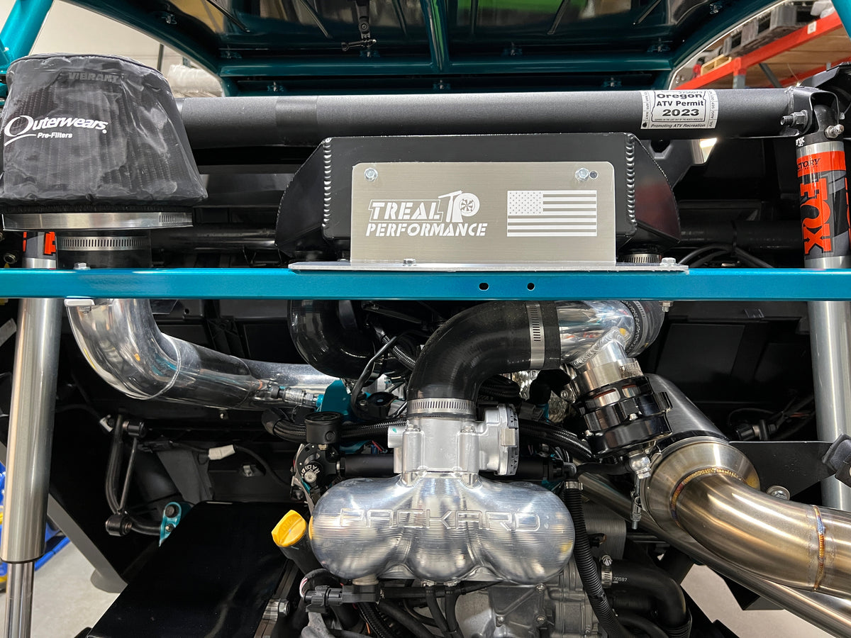 Treal Performance | 2017-2025 Can-Am X3 Bed Delete Intercooler Mount Brackets-Intercoolers-Treal Performance B2B-Raw aluminum-Black Market UTV