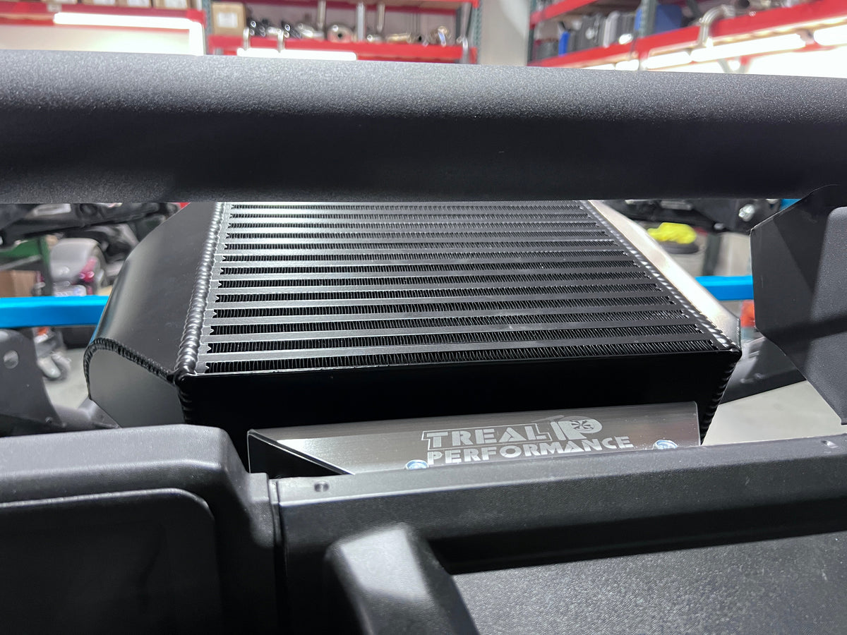 Treal Performance | 2017-2025 Can-Am X3 Bed Delete Intercooler Mount Brackets-Intercoolers-Treal Performance B2B-Raw aluminum-Black Market UTV