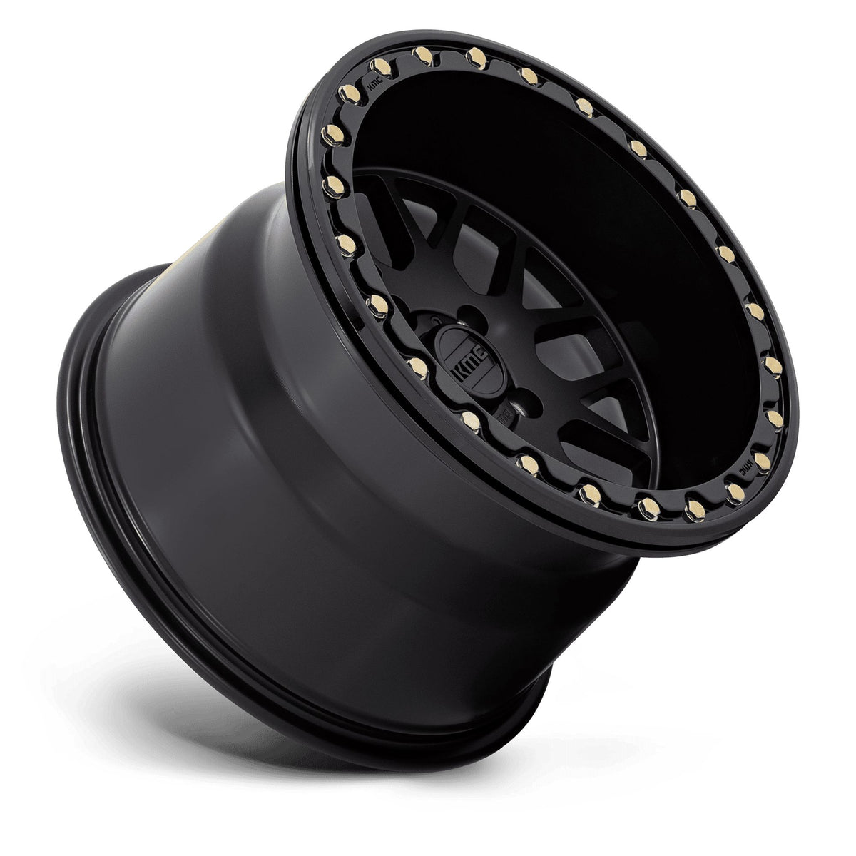 KMC WHEELS GRENADE BEADLOCK-Wheels-KMC-SATIN BLACK-14&quot; diameter - 14X10 00mm offset - 4X137 bolt pattern-Black Market UTV