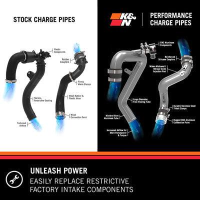K&amp;N Charge Pipe-Charge Tubes-K&amp;N-Black Market UTV