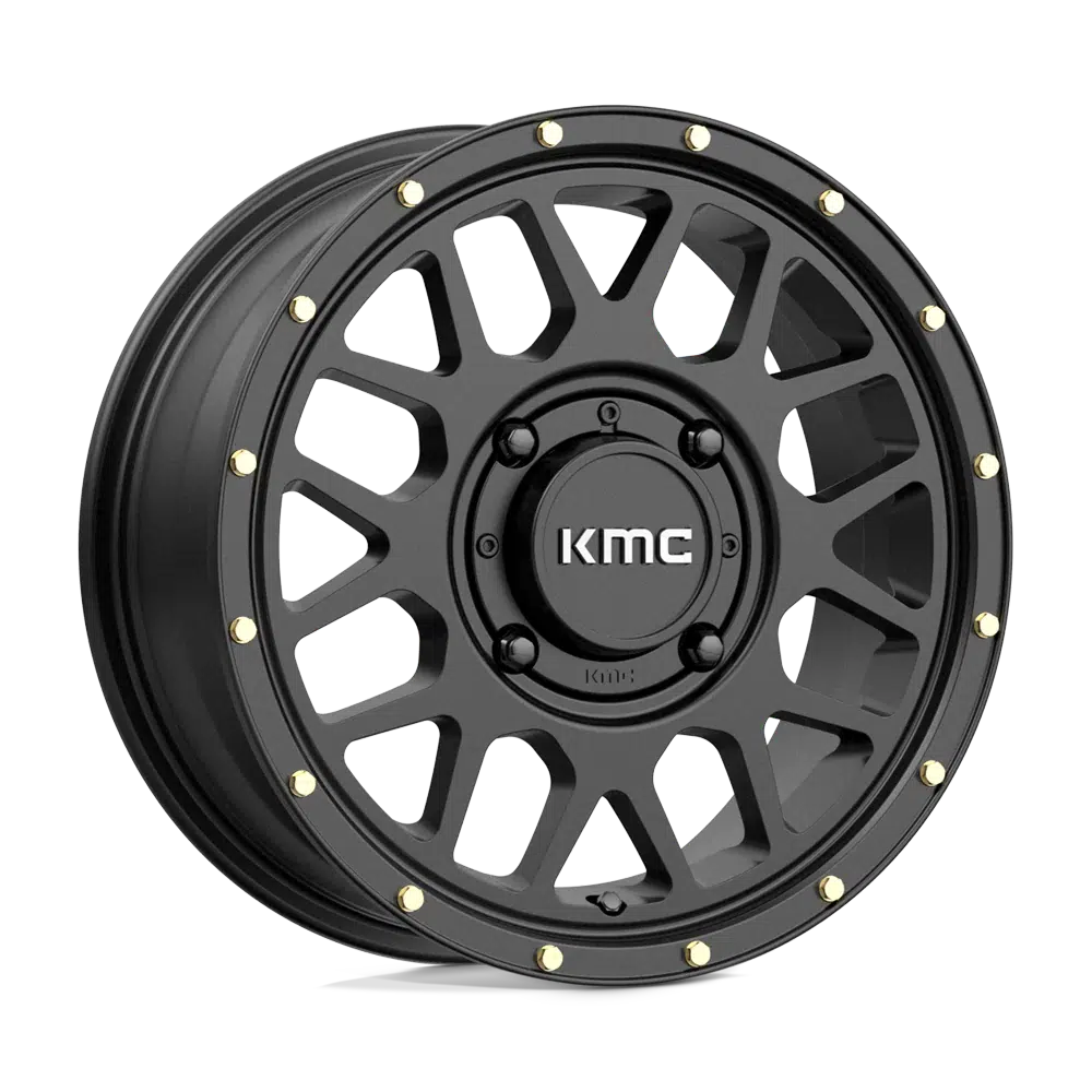 KMC GRENADE SATIN BLACK-Wheels-KMC-SATIN BLACK-15&quot; diameter - 15X6 38mm offset - 4X137 bolt pattern-Black Market UTV