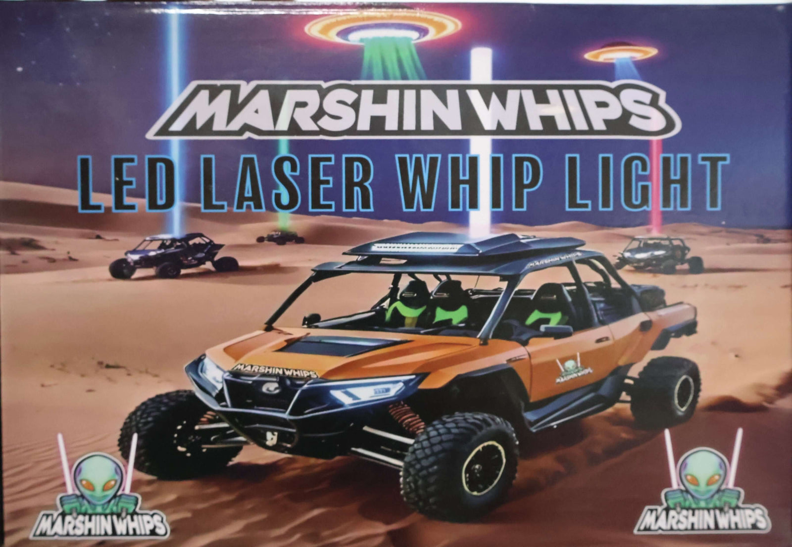 Marshin Whips: RGB Lunar Laser Light Kit-Marshin Whips-Black Market UTV