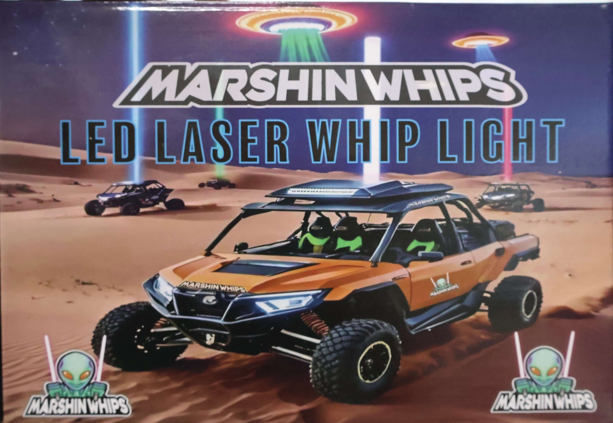 Marshin Whips: RGB Lunar Laser Light Kit-Marshin Whips-Black Market UTV