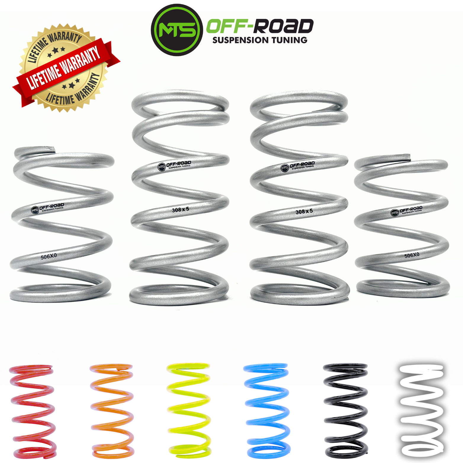 MTS Offroad Polaris RZR TENDER Spring Kit-Tender Spring Kit-MTS Off-Road-Polaris XP 1000 Walker Evans 2 Seat-None-Black Market UTV