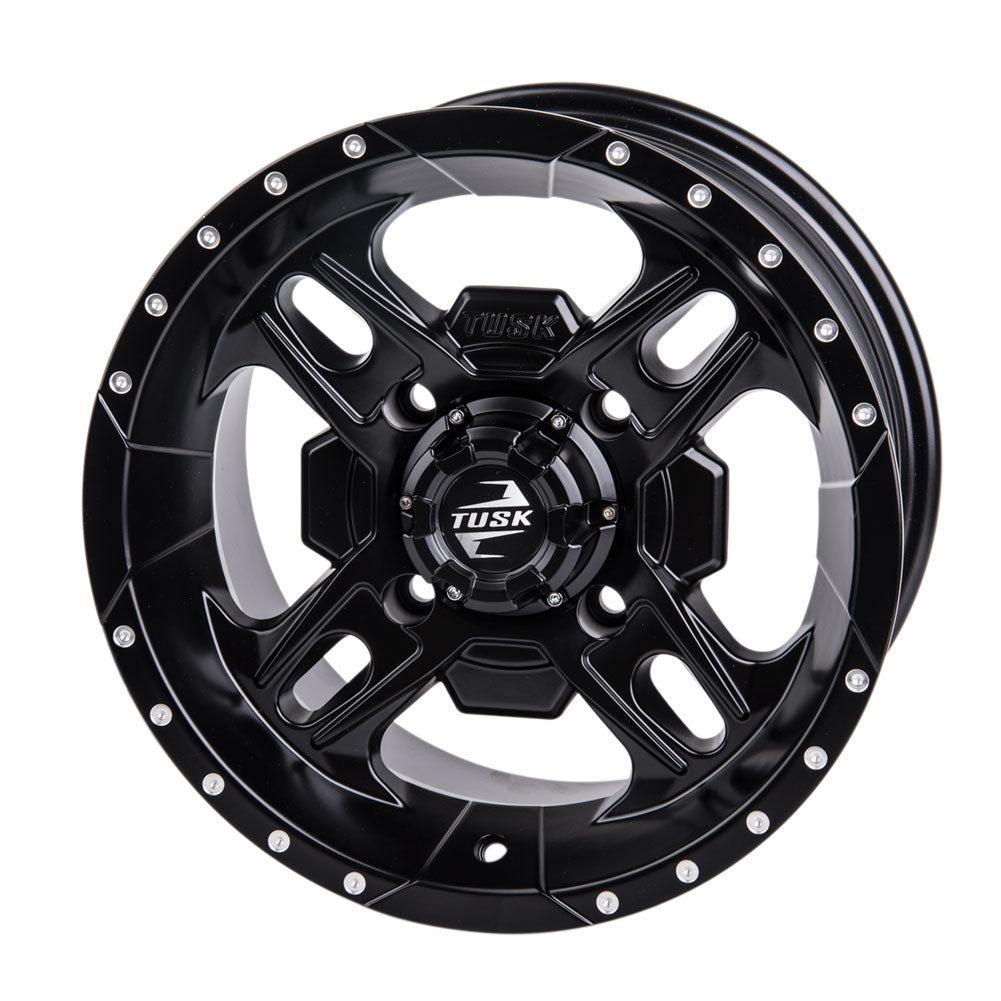 Tusk Beartooth Wheel-Wheels-TUSK-Front-Machined/Black-14x7 4.0 + 3.0-Black Market UTV