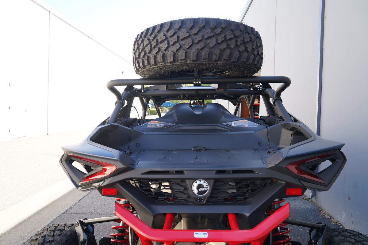 Can-Am Maverick R Mid-Height Dual Clamp Spare Tire Mount-Spare Tire Mounts-Factory UTV-Black Market UTV