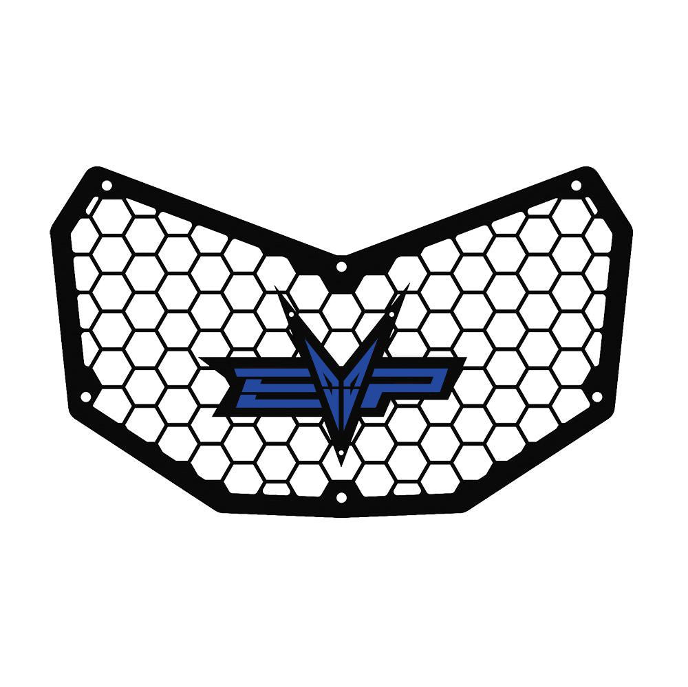 EVP Logo/Emblem for EVP Can-Am Maverick X3 &amp; Polaris RZR Grilles-Grille-EVP-Blue (Dark)-Black Market UTV