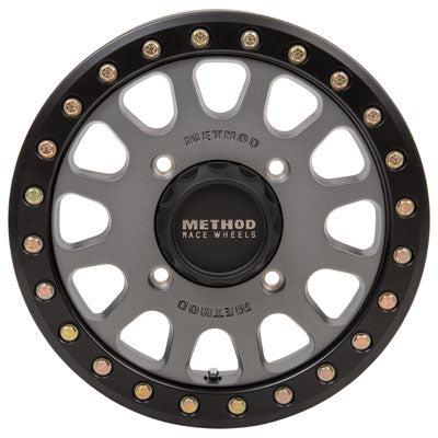 401 BEADLOCK WHEEL (TITANIUM)-Wheels-Method-Front-15x6 5.0 + 1.0-Black Market UTV