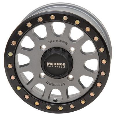 401 BEADLOCK WHEEL (TITANIUM)-Wheels-Method-Front-15x6 5.0 + 1.0-Black Market UTV