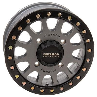 401 BEADLOCK WHEEL (TITANIUM)-Wheels-Method-Front-15x6 5.0 + 1.0-Black Market UTV