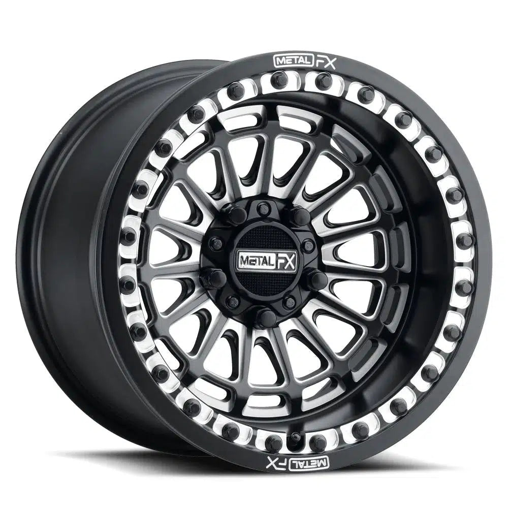Metal Fx Delta PRO R wheels 15x10-Wheels-Metal FX Offroad-Black and contrast cut-Black Market UTV