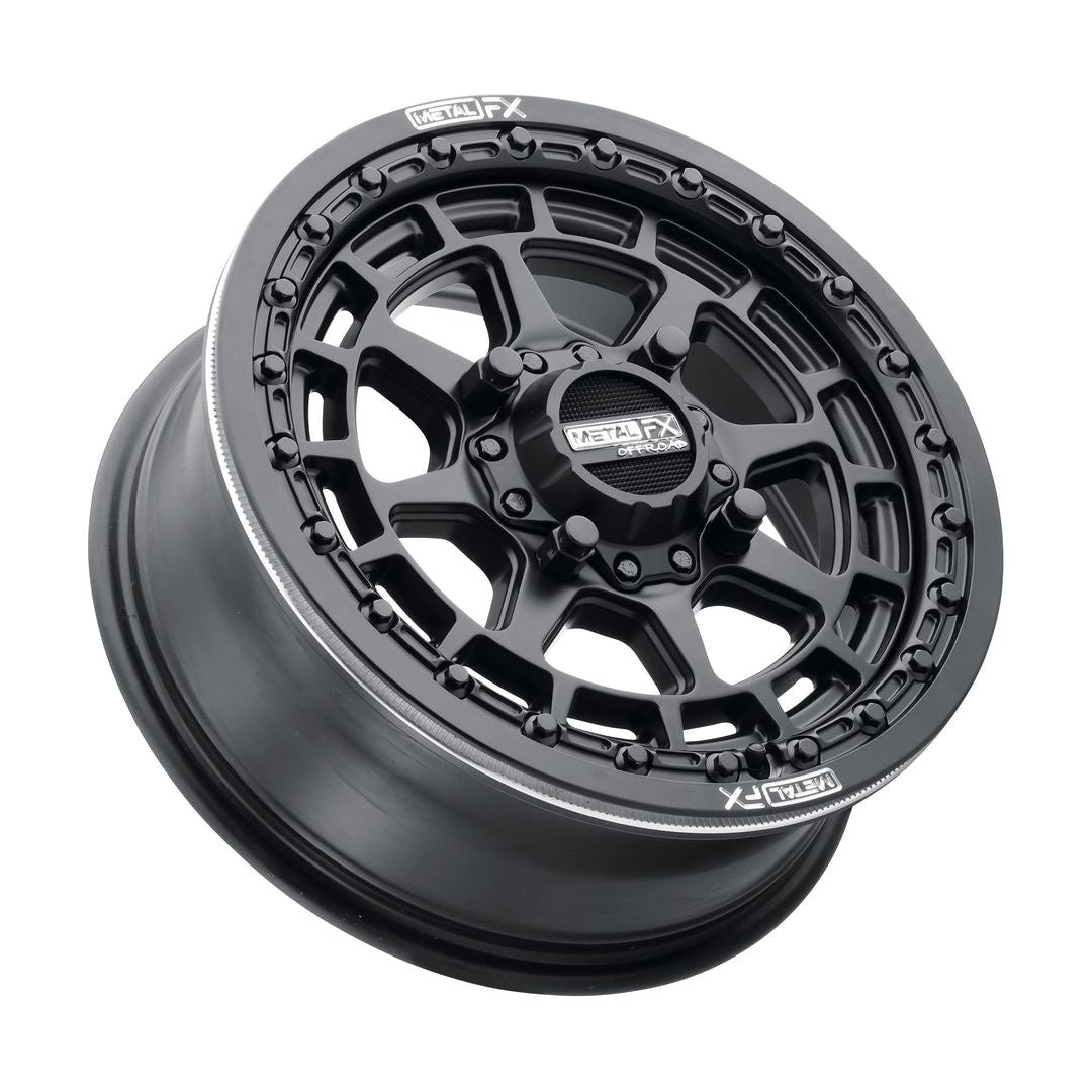 Outlaw Beadlock Wheel (Satin Black)-Wheels-Metal FX Offroad-15x8 | +38mm/4.5+1.5 | 4x136/4x137 (Can-Am / Honda)-Black Market UTV