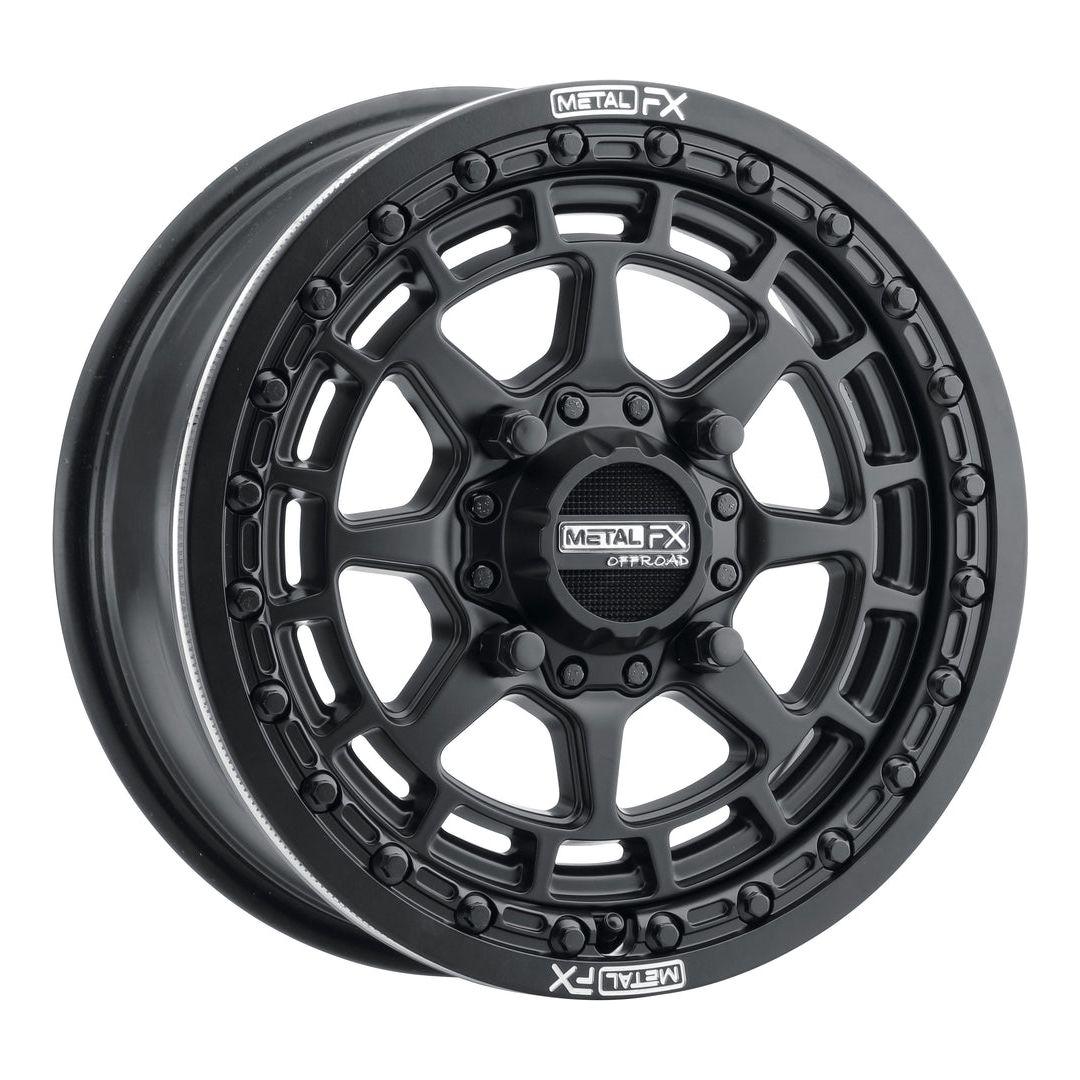 Outlaw Beadlock Wheel (Satin Black)-Wheels-Metal FX Offroad-15x8 | +38mm/4.5+1.5 | 4x136/4x137 (Can-Am / Honda)-Black Market UTV