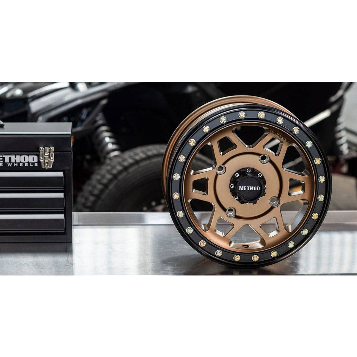 Method Race Wheels - 405 BEADLOCK WHEEL (BRONZE)-Wheels-Method-15x7 (13mm)-4x137-Black Market UTV