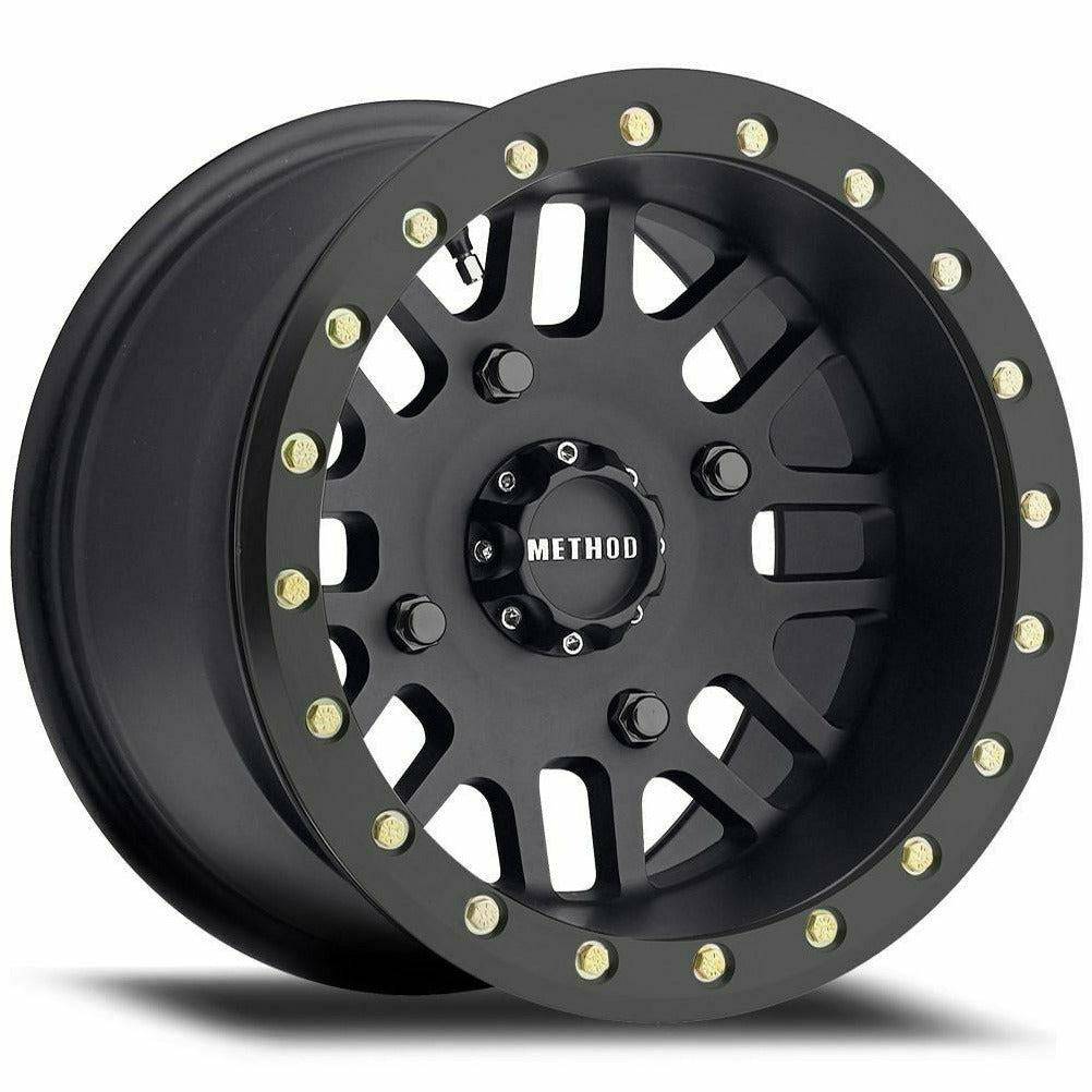Method Race Wheels - 406 BEADLOCK WHEEL (MATTE BLACK)-Wheels-Method-14x8 (0mm)-4x137-Black Market UTV